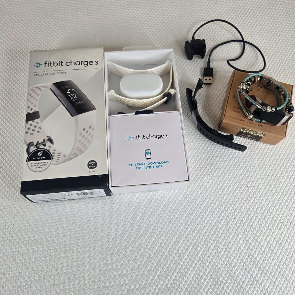 Fitbit Chargeβ3 Special Edition Fitness Tracker Extra Bands Accessories S L Size